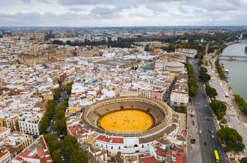 Bull Arena in Sevilla, Spain