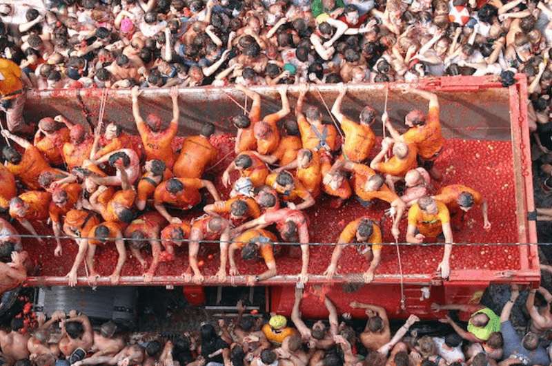 La Tomatina, holiday in Spain