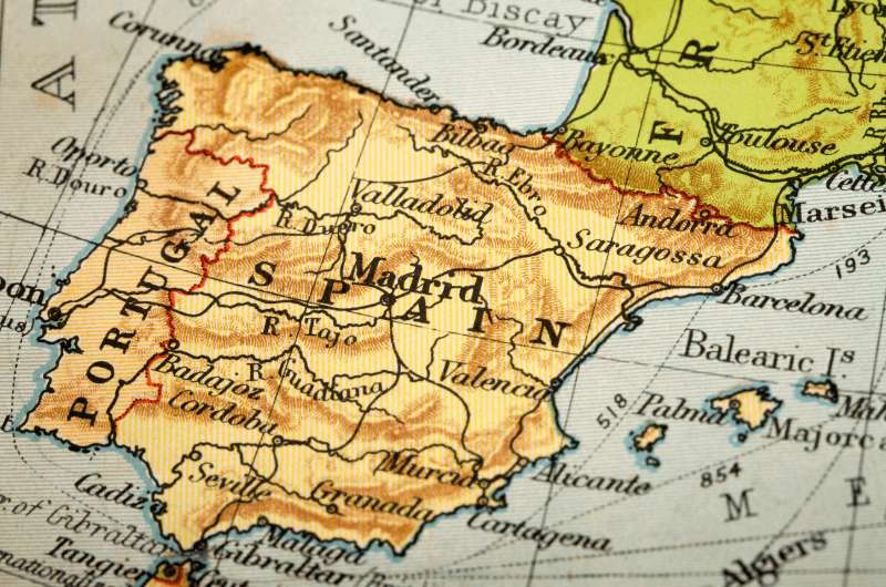 Map of Spain