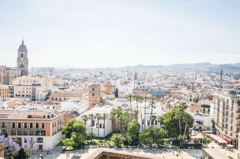 City of Malaga in Spain