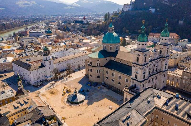 Bird’s-eye-view of Salzburg 