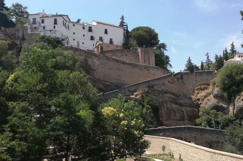 Walking up to Ronda from the Arab Baths, Spain