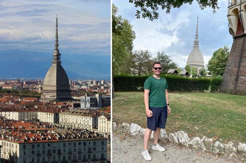 traveler in Turin, in front of The National Museum of Cinema (Mole Antonelliana - Museo Nazionale del Cinema), photo by Next Level of travel