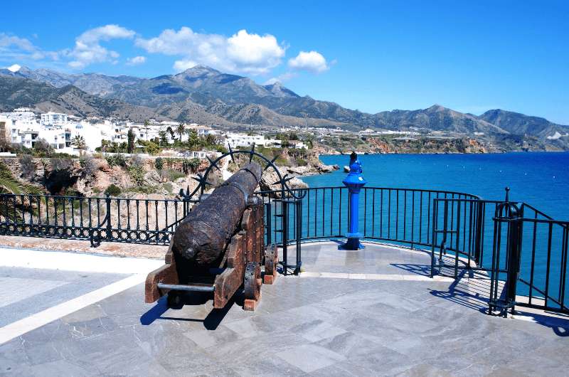 Balcon de Europa, view from Frigiliana (in Andalusia)