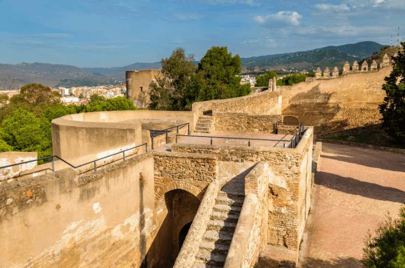 Castillo de Gibralfaro in Malaga (Andalusia)