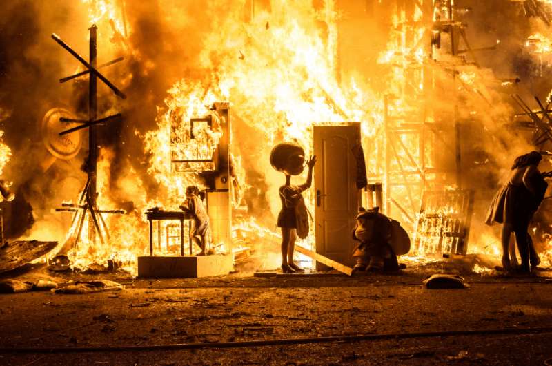 Las Fallas Celebrations in Valencia Spain