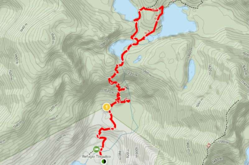 Circuito de Los Lagos Trail Map