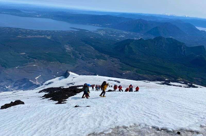 Climbing Villarrica, Chile