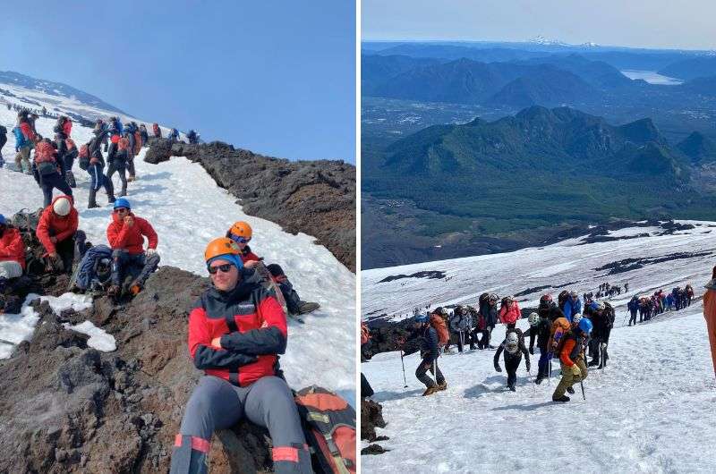 Hiking the Villarrica Volcano in Chile, photos by Next Level of Travel