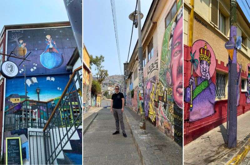 Street art in Valparaíso in Chile, photos by Next Level of Travel