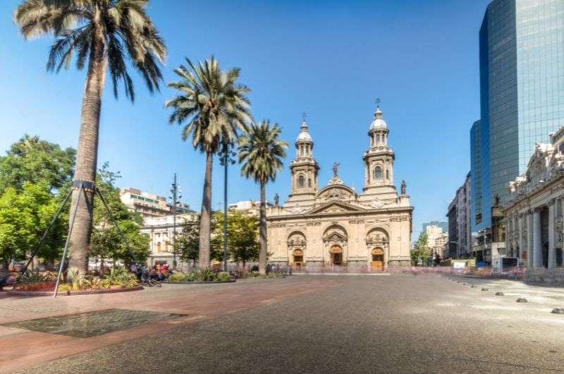 The Metropolitan Cathedral in Santiago de Chile