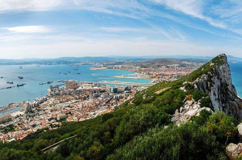  View of Gibraltar, Spain-UK