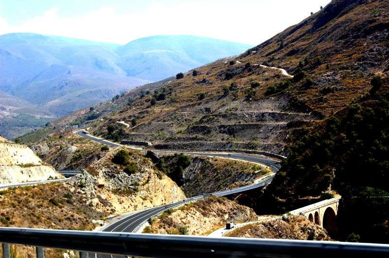 AP7 motorway in Spain, travel to Gibraltar