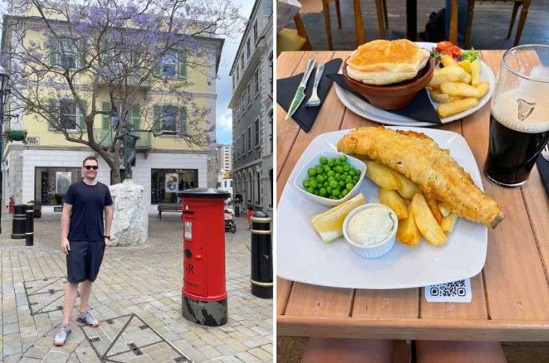 Getting fish and chips in Gibraltar, photo by Next Level of Travel