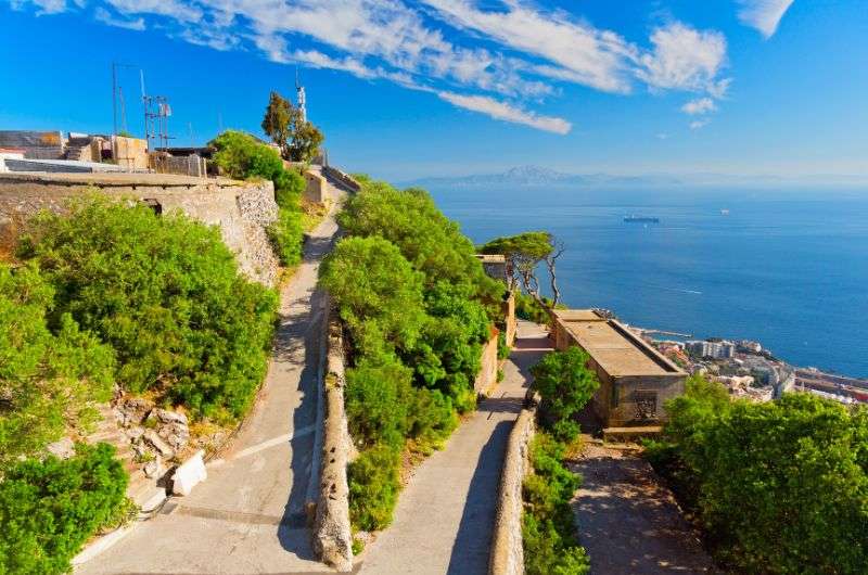 Hiking to The Rock, Gibraltar