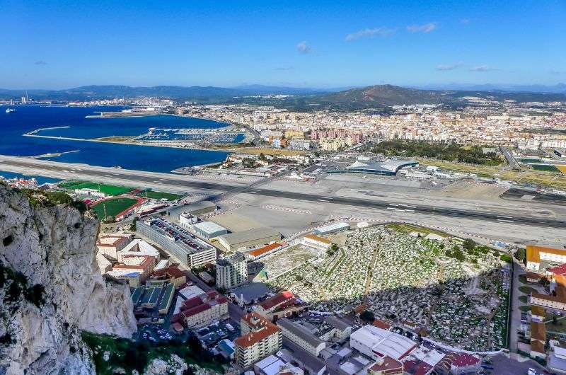 The Gibraltar airport, Spain