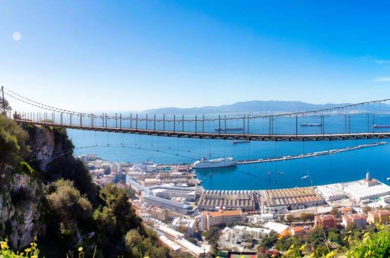 The Windsor Suspension Bridge on Gibraltar