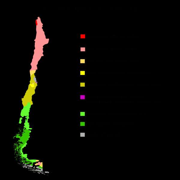 Chile Climate Classification, Chile Geography Image Source: Wikipedia Commons