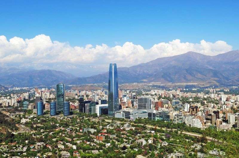 Santiago de Chile, Central Chile, city landscape 