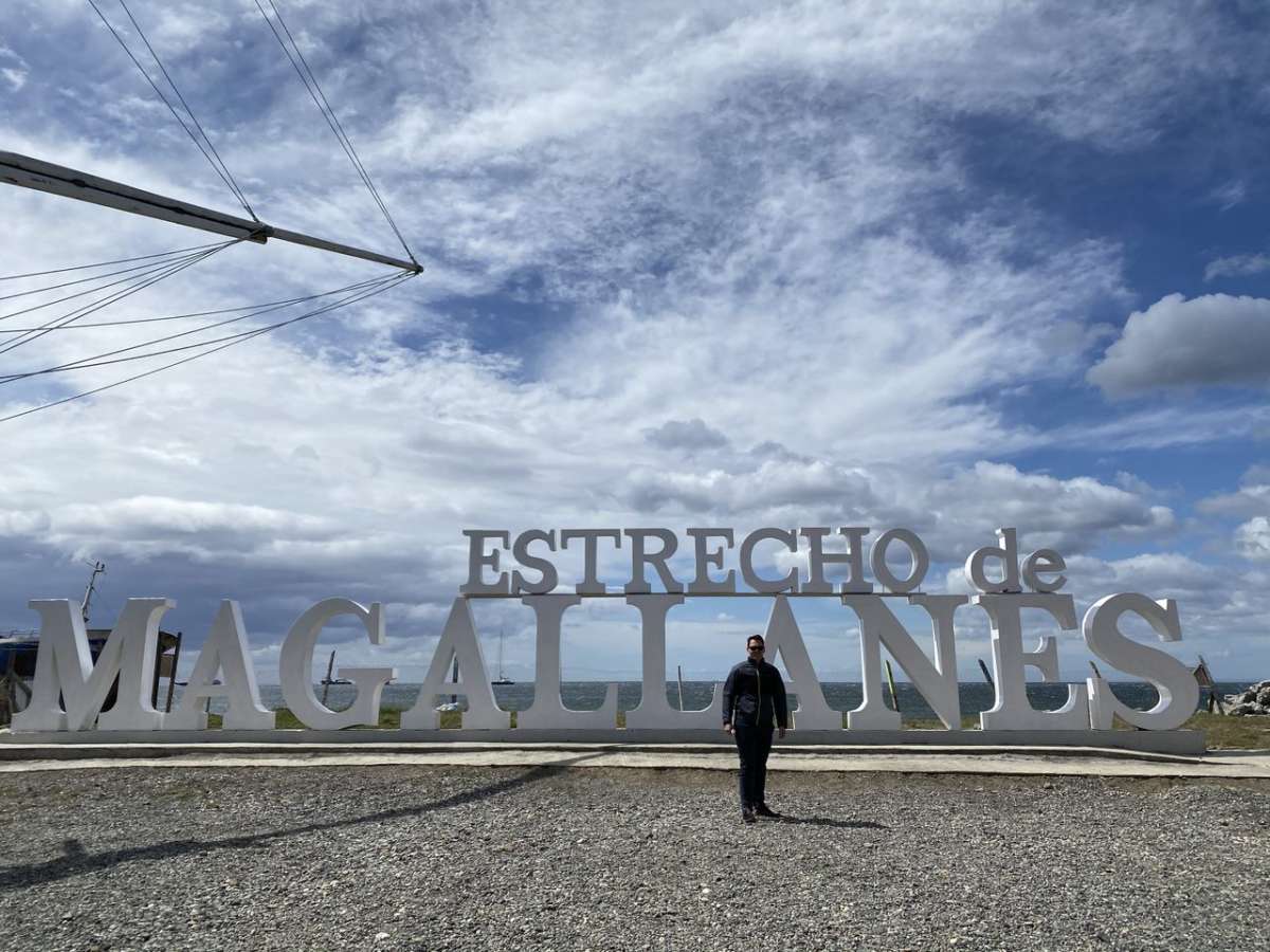 traveller in front of the Magellan Strait in Chile, photo by Next Level of Travel