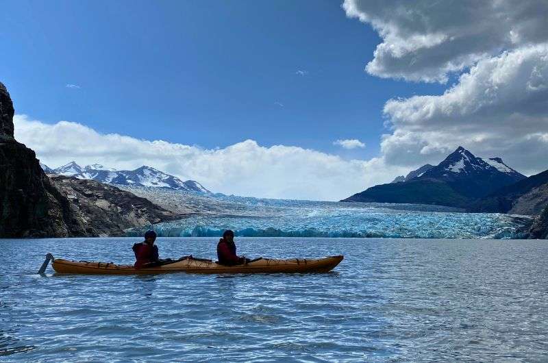 Kayaking to Glacier Grey in Torres del Paine, photo by Next Level of Travel