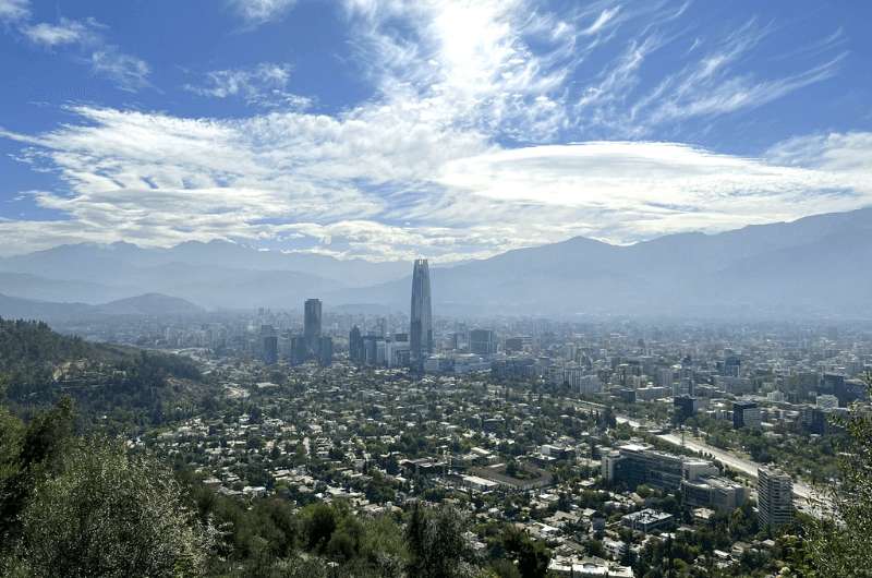 San Cristóbal Hill view in Chile