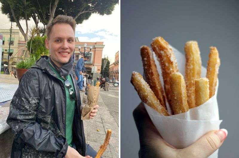 Getting churros in Mexico