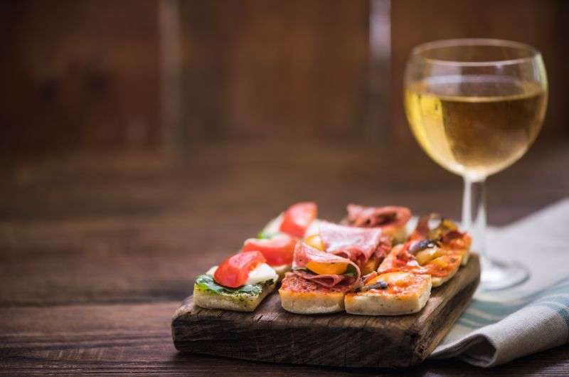 Tapas and wine in Mexico