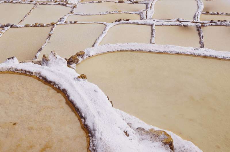 The salt pools of Maras, Peru