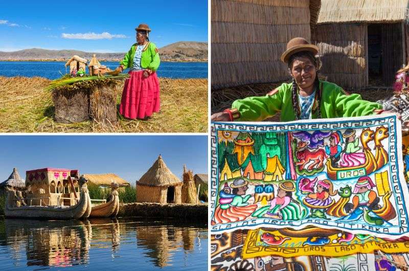 Uros people on the Titicaca Lake, Peru