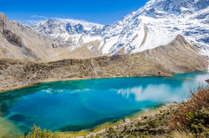 Visiting Humantay Lake as one of the day trip from Cusco, Peru