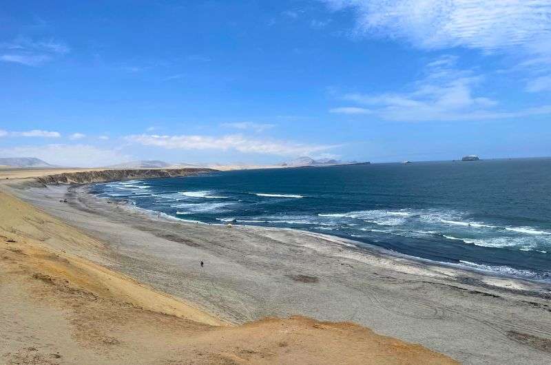 Beach at the Paracas National Reserve in Peru, photo by Next Level of Travel