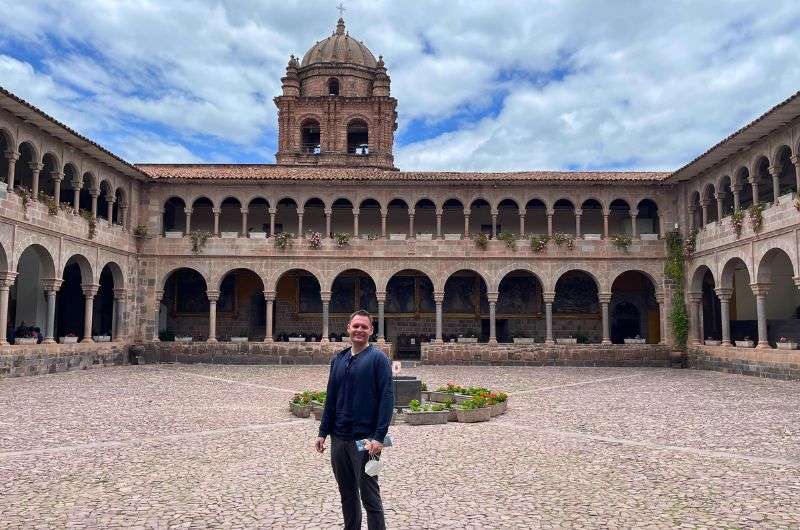 A tourist in the Museum of Pre-Columbian Art in Cusco, photo by Next Level of Travel