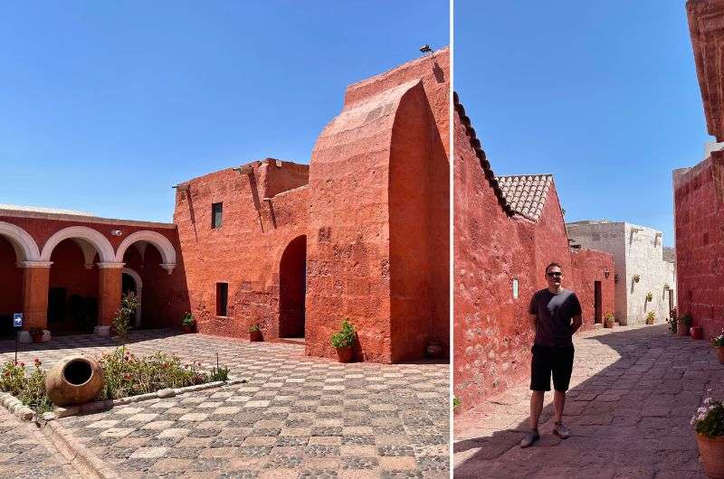 A tourist visiting Santa Catalina Monastery in Arequipa, Peru, photos by Next Level of Travel