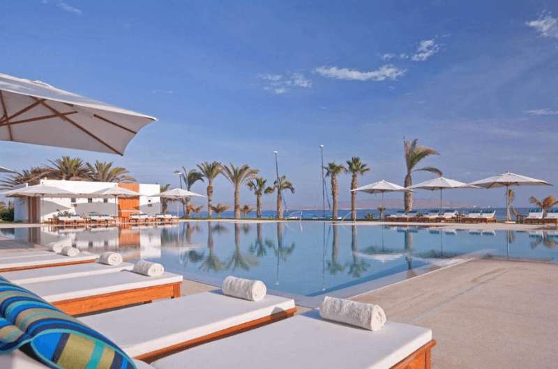 Pool area of the Hotel Paracas a Luxury Collection Resort 