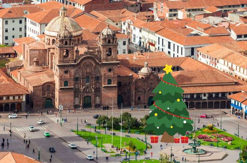 Christmas tree in Cusco, Peru