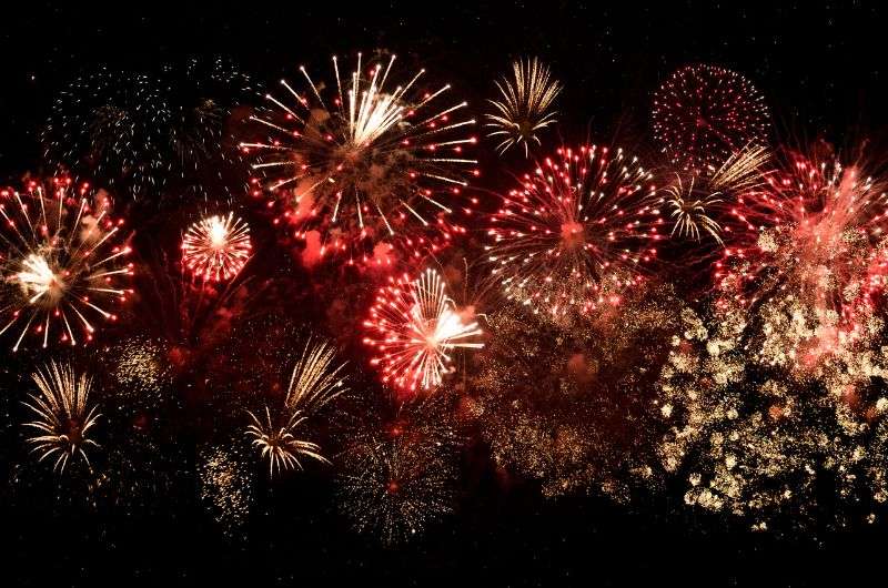 Fireworks on New Year’s in Peru