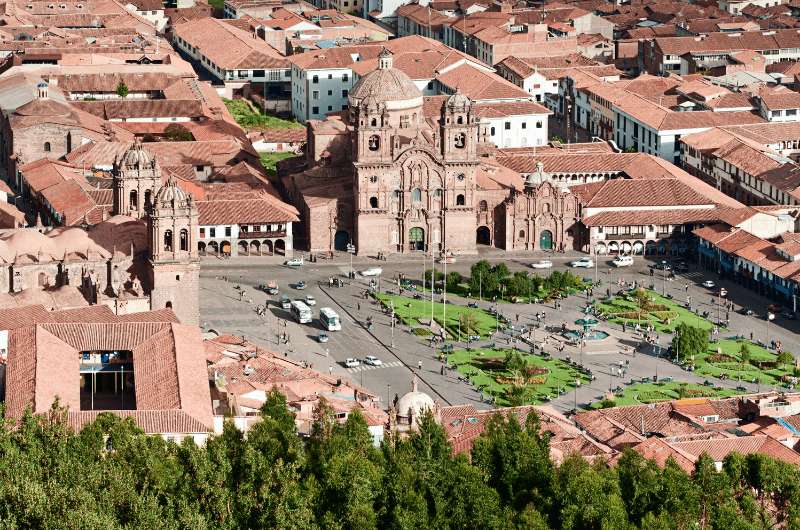 Cusco city center, Plaza de Armas, Peru