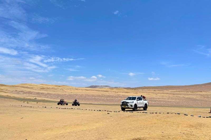 Driving in Paracas Nature Reserve in Peru, photo by Next Level of Travel