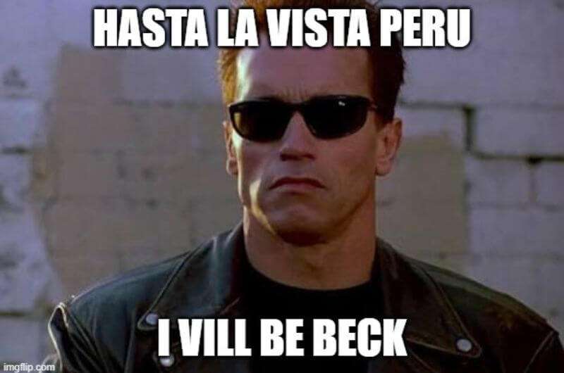 Meme about leaving Peru