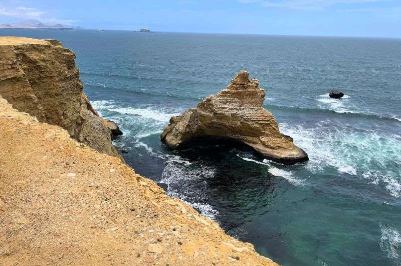 The sea in Paracas Nature Reserve in Peru, photo by Next Level of Travel