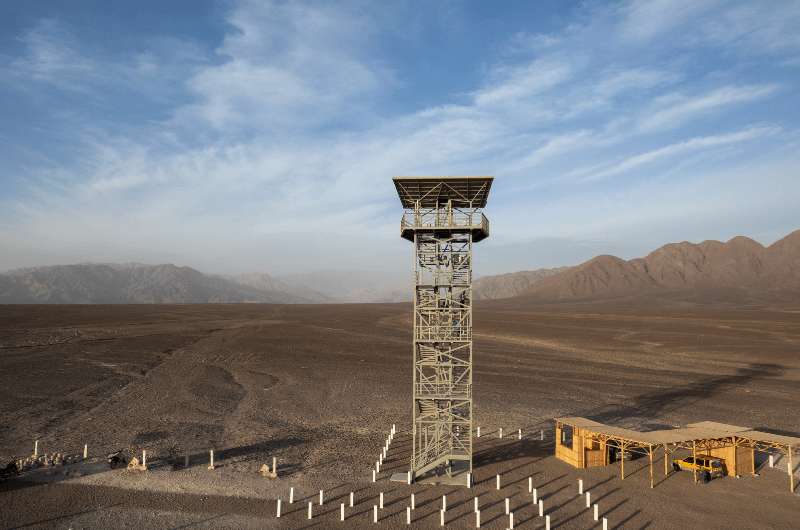 Tower to see the Nazca Lines in Peru