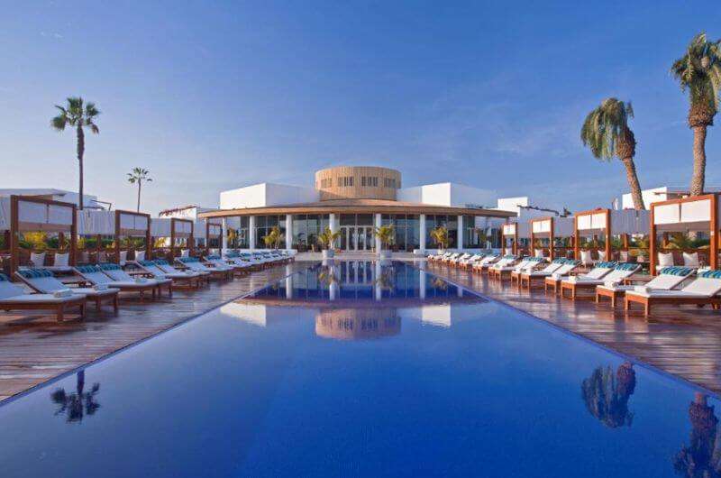 The pool area at Hotel Paracas, A Luxury Collection Resort, a top hotel in Peru 