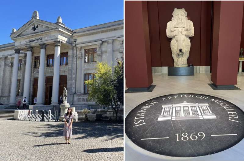 The exterior and interior of Istanbul’s Istanbul’s Archeology Museum, photo by Next Level of Travel