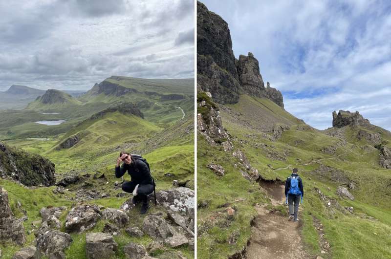 Views on the Quairing Walk on Isle of Skye