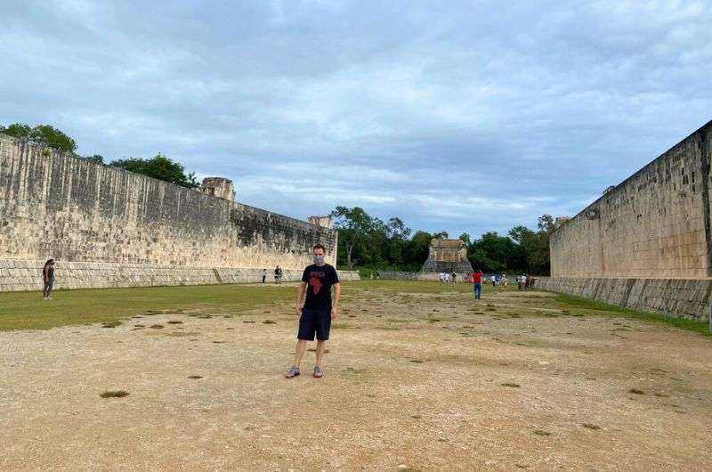 The Great Ball Court in Chichén Itzá, Mexico