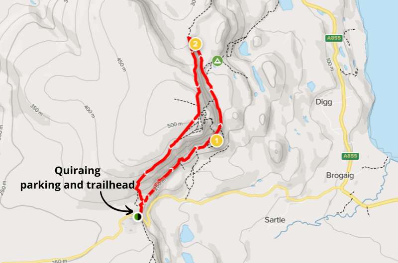 Map of Quiraing Circuit