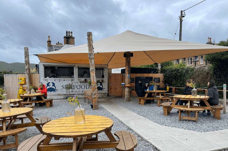 Seafood shackle, Ullapool, Scotland