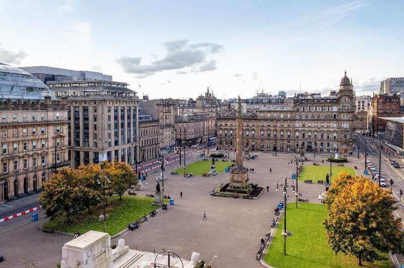 George’s square in Glasgow