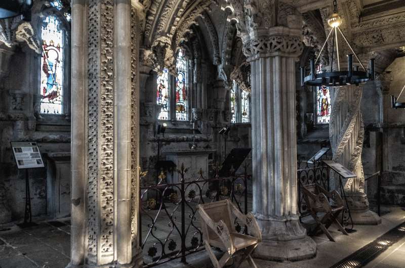 Rosslyn Chapel of St. Matthew, Scotland 